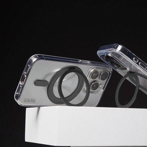 Etui CARE by PanzerGlass Feature Kickstand Case z MagSafe na iPhone 16 Pro - czarne