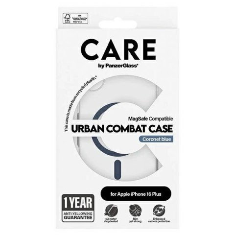 Etui CARE by PanzerGlass Flagship Case z MagSafe na iPhone 16 Plus - niebieskie Etui CARE by PanzerGlass Flagship Case z MagSafe na iPhone 16 Plus - niebieskie