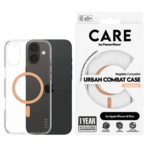 Etui CARE by PanzerGlass Flagship Case z MagSafe na iPhone 16 Plus - pomarańczowe Etui CARE by PanzerGlass Flagship Case z MagSafe na iPhone 16 Plus - pomarańczowe