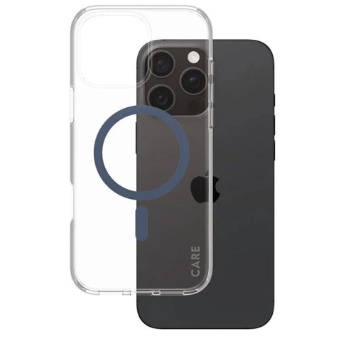 Etui CARE by PanzerGlass Flagship Case z MagSafe na iPhone 16 Pro Max - niebieskie