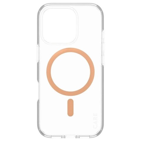 Etui CARE by PanzerGlass Flagship Case z MagSafe na iPhone 16 Pro - pomarańczowe