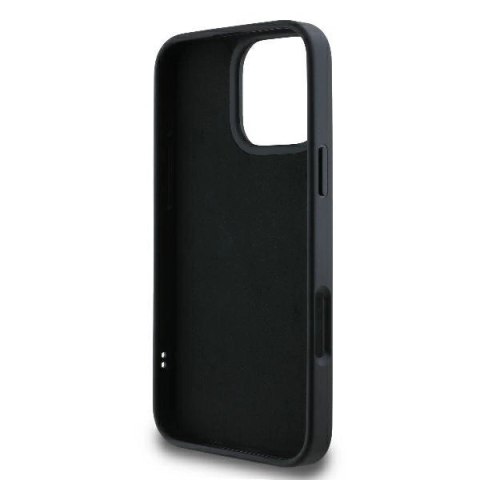 Etui Karl Lagerfeld 3D Rubber Bicolor Signature na iPhone 16 Pro - czarne Etui Karl Lagerfeld 3D Rubber Bicolor Signature na iPhone 16 Pro - czarne