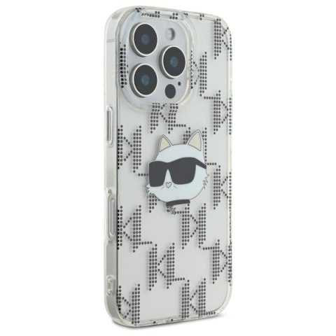 Etui Karl Lagerfeld IML Choupette Head Electroplated na iPhone 16 Pro - przezroczyste