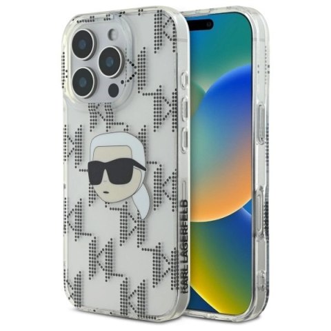 Etui Karl Lagerfeld IML Karl Head Electroplated na iPhone 16 Pro - przezroczyste