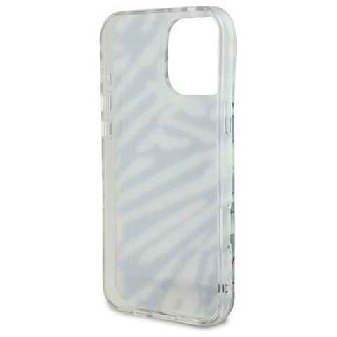 Etui Karl Lagerfeld IML Zebra Pattern & Cord na iPhone 16 Pro Max - czarne Etui Karl Lagerfeld IML Zebra Pattern & Cord na iPhone 16 Pro Max - czarne