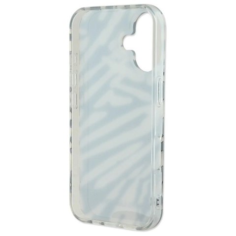 Etui Karl Lagerfeld IML Zebra Pattern & Cord na iPhone 16 - czarne