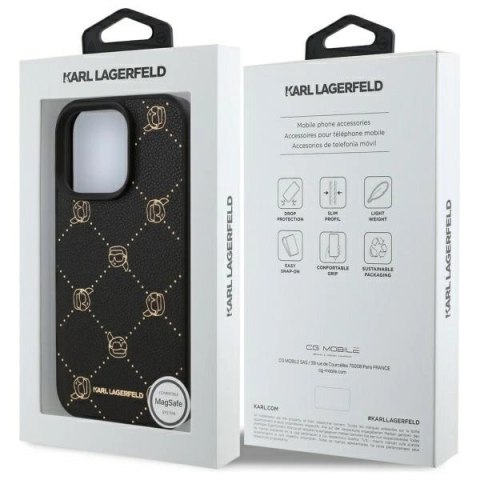 Etui Karl Lagerfeld Magsafe Karl Head na iPhone 16 Pro Max - czarne Etui Karl Lagerfeld Magsafe Karl Head na iPhone 16 Pro Max - czarne
