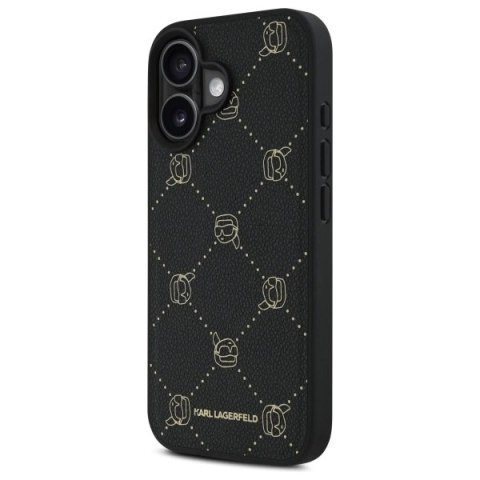 Etui Karl Lagerfeld Magsafe Karl Head na iPhone 16 - czarne Etui Karl Lagerfeld Magsafe Karl Head na iPhone 16 - czarne