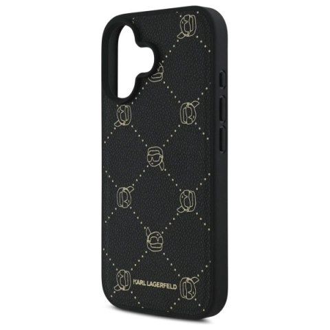 Etui Karl Lagerfeld Magsafe Karl Head na iPhone 16 - czarne Etui Karl Lagerfeld Magsafe Karl Head na iPhone 16 - czarne