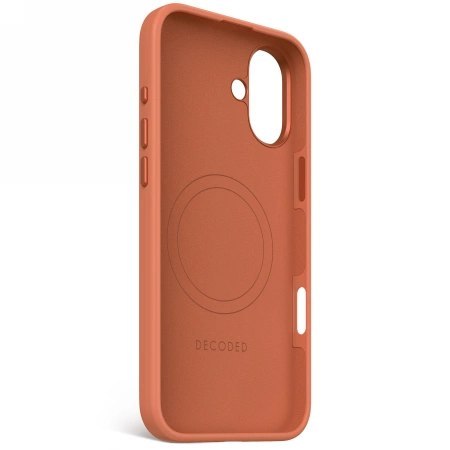 Etui Decoded AntiMicrobial Silicone Backcover z MagSafe do iPhone 16 Plus - pomarańczowe Etui Decoded AntiMicrobial Silicone Backcover z MagSafe do iPhone 16 Plus - pomarańczowe