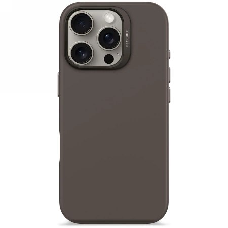 Etui Decoded AntiMicrobial Silicone Backcover z MagSafe do iPhone 16 Pro - ciemnobrązowe Etui Decoded AntiMicrobial Silicone Backcover z MagSafe do iPhone 16 Pro - ciemnobrązowe