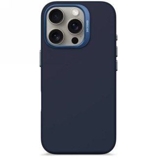 Etui Decoded AntiMicrobial Silicone Backcover z MagSafe do iPhone 16 Pro - granatowe