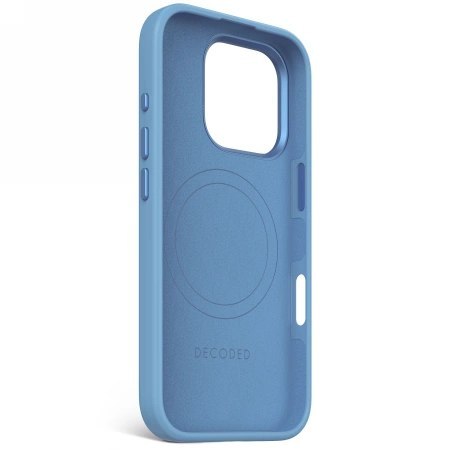 Etui Decoded AntiMicrobial Silicone Backcover z MagSafe do iPhone 16 Pro - niebieskie Etui Decoded AntiMicrobial Silicone Backcover z MagSafe do iPhone 16 Pro - niebieskie