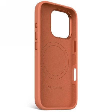 Etui Decoded AntiMicrobial Silicone Backcover z MagSafe do iPhone 16 Pro - pomarańczowe Etui Decoded AntiMicrobial Silicone Backcover z MagSafe do iPhone 16 Pro - pomarańczowe