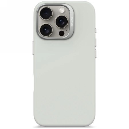 Etui Decoded AntiMicrobial Silicone Backcover z MagSafe do iPhone 16 Pro - szare Etui Decoded AntiMicrobial Silicone Backcover z MagSafe do iPhone 16 Pro - szare