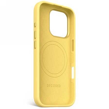 Etui Decoded AntiMicrobial Silicone Backcover z MagSafe do iPhone 16 Pro - żółte Etui Decoded AntiMicrobial Silicone Backcover z MagSafe do iPhone 16 Pro - żółte