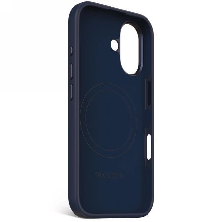 Etui Decoded AntiMicrobial Silicone Backcover z MagSafe do iPhone 16 - granatowe Etui Decoded AntiMicrobial Silicone Backcover z MagSafe do iPhone 16 - granatowe