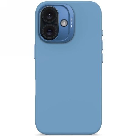 Etui Decoded AntiMicrobial Silicone Backcover z MagSafe do iPhone 16 - niebieskie Etui Decoded AntiMicrobial Silicone Backcover z MagSafe do iPhone 16 - niebieskie