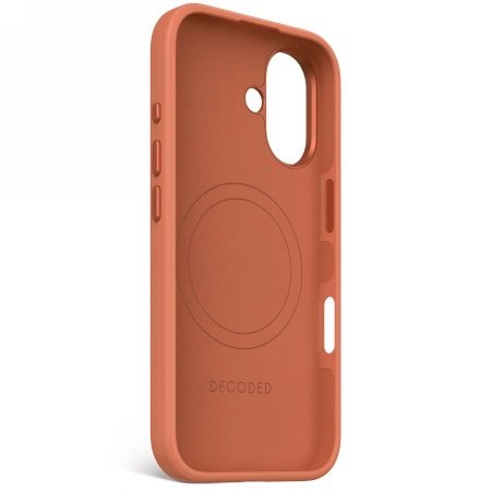 Etui Decoded AntiMicrobial Silicone Backcover z MagSafe do iPhone 16 - pomarańczowe Etui Decoded AntiMicrobial Silicone Backcover z MagSafe do iPhone 16 - pomarańczowe