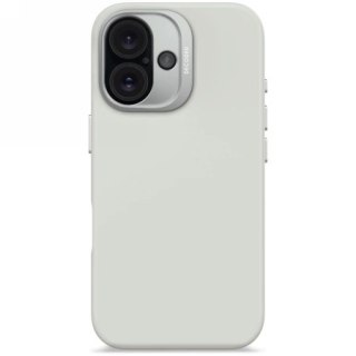 Etui Decoded AntiMicrobial Silicone Backcover z MagSafe do iPhone 16 - szare