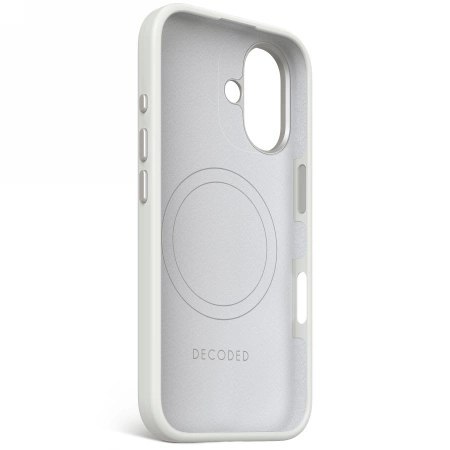 Etui Decoded AntiMicrobial Silicone Backcover z MagSafe do iPhone 16 - szare Etui Decoded AntiMicrobial Silicone Backcover z MagSafe do iPhone 16 - szare