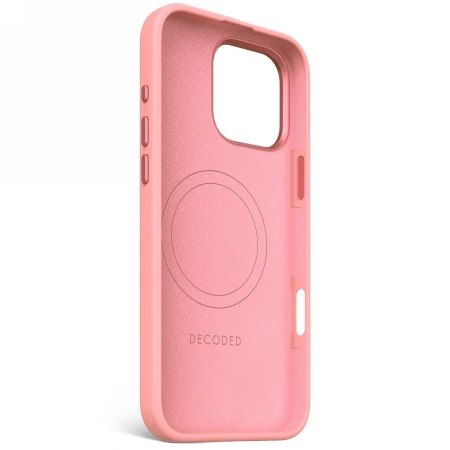 Etui Decoded AntiMicrobial Silicone Stacks Backcover z MagSafe do iPhone 16 Pro Max - różowe Etui Decoded AntiMicrobial Silicone Stacks Backcover z MagSafe do iPhone 16 Pro Max - różowe