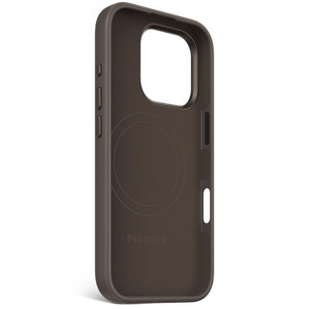 Etui Decoded AntiMicrobial Silicone Stacks Backcover z MagSafe do iPhone 16 Pro - ciemnobrązowe Etui Decoded AntiMicrobial Silicone Stacks Backcover z MagSafe do iPhone 16 Pro - ciemnobrązowe