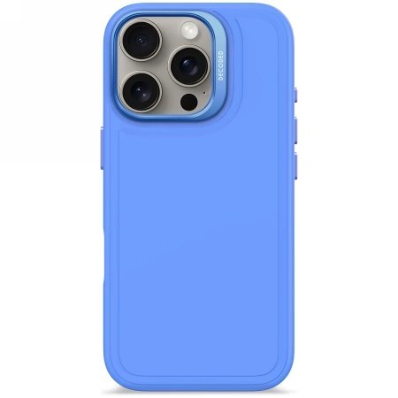 Etui Decoded AntiMicrobial Silicone Stacks Backcover z MagSafe do iPhone 16 Pro - niebieskie Etui Decoded AntiMicrobial Silicone Stacks Backcover z MagSafe do iPhone 16 Pro - niebieskie