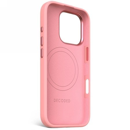 Etui Decoded AntiMicrobial Silicone Stacks Backcover z MagSafe do iPhone 16 Pro - różowe Etui Decoded AntiMicrobial Silicone Stacks Backcover z MagSafe do iPhone 16 Pro - różowe