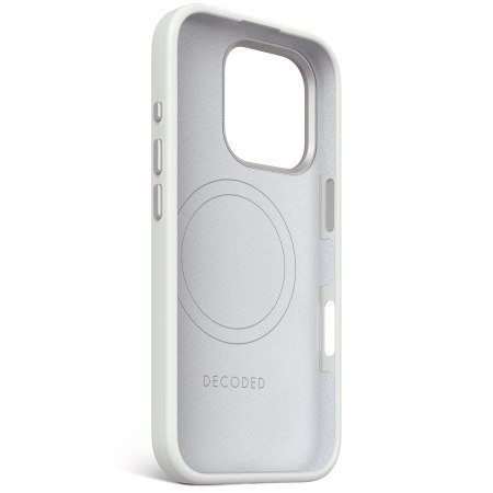 Etui Decoded AntiMicrobial Silicone Stacks Backcover z MagSafe do iPhone 16 Pro - szare Etui Decoded AntiMicrobial Silicone Stacks Backcover z MagSafe do iPhone 16 Pro - szare
