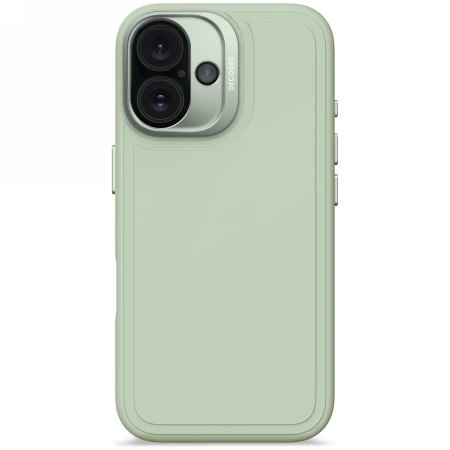 Etui Decoded AntiMicrobial Silicone Stacks Backcover z MagSafe do iPhone 16 - zielone Etui Decoded AntiMicrobial Silicone Stacks Backcover z MagSafe do iPhone 16 - zielone