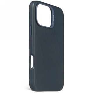 Etui Decoded Leather Backcover MagSafe na iPhone 16 Pro Max - granatowe