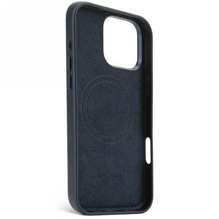 Etui Decoded Leather Backcover MagSafe na iPhone 16 Pro Max - granatowe Etui Decoded Leather Backcover MagSafe na iPhone 16 Pro Max - granatowe