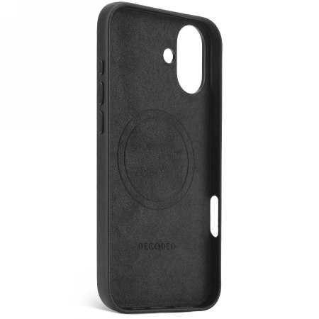 Etui Decoded Leather Backcover z MagSafe do iPhone 16 Plus - czarne
