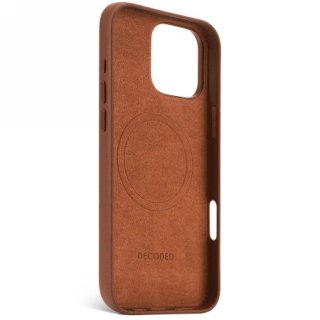 Etui Decoded Leather Backcover z MagSafe do iPhone 16 Pro Max - brązowe