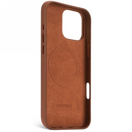 Etui Decoded Leather Backcover z MagSafe do iPhone 16 Pro Max - brązowe Etui Decoded Leather Backcover z MagSafe do iPhone 16 Pro Max - brązowe