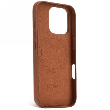 Etui Decoded Leather Backcover z MagSafe do iPhone 16 Pro - brązowe Etui Decoded Leather Backcover z MagSafe do iPhone 16 Pro - brązowe