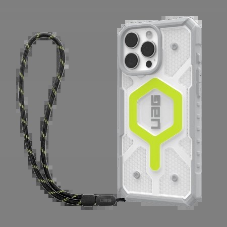 Etui UAG Pathfinder Clear Magsafe Bundle ze smyczą na iPhone 16 Pro Max - zielone Etui UAG Pathfinder Clear Magsafe Bundle ze smyczą na iPhone 16 Pro Max - zielone