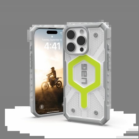 Etui UAG Pathfinder Clear Magsafe na iPhone 16 Pro kompatybilna z MagSafe - zielone