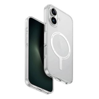Etui UNIQ Clario Magclick Charging z MagSafe na iPhone 16 Plus - przezroczyste