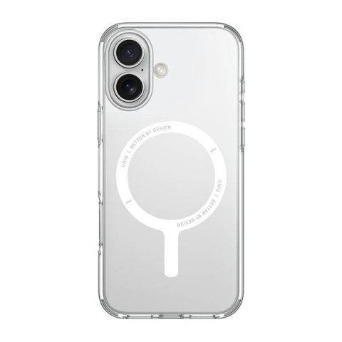 Etui UNIQ Clario Magclick Charging z MagSafe na iPhone 16 Plus - przezroczyste Etui UNIQ Clario Magclick Charging z MagSafe na iPhone 16 Plus - przezroczyste