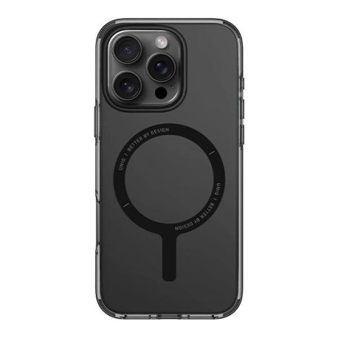 Etui UNIQ Clario Magclick Charging z MagSafe na iPhone 16 Pro Max - półprzezroczyste Etui UNIQ Clario Magclick Charging z MagSafe na iPhone 16 Pro Max - półprzezroczyste