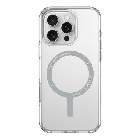 Etui UNIQ Clario Magclick Charging z MagSafe na iPhone 16 Pro - przezroczyste Etui UNIQ Clario Magclick Charging z MagSafe na iPhone 16 Pro - przezroczyste