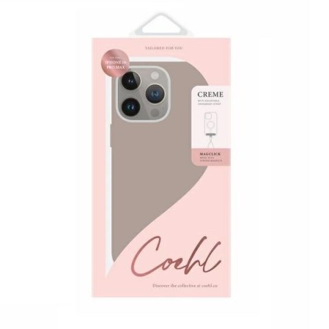 Etui UNIQ Coehl Creme Magnetic Charging z MagSafe na iPhone 16 Pro Max - szare Etui UNIQ Coehl Creme Magnetic Charging z MagSafe na iPhone 16 Pro Max - szare
