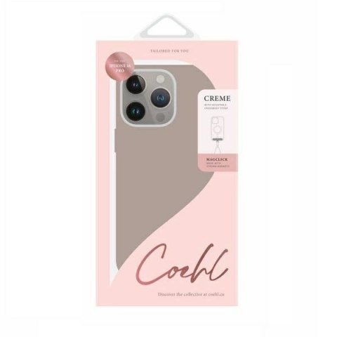 Etui UNIQ Coehl Creme Magnetic Charging z MagSafe na iPhone 16 Pro - szare Etui UNIQ Coehl Creme Magnetic Charging z MagSafe na iPhone 16 Pro - szare