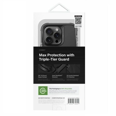Etui UNIQ Combat Magclick Charging z MagSafe na iPhone 16 Pro - czarne