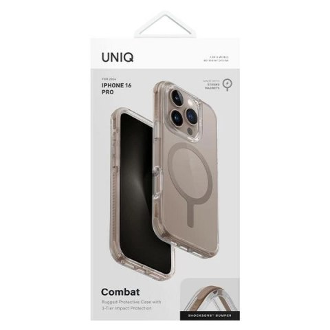 Etui UNIQ Combat Magclick Charging z MagSafe na iPhone 16 Pro - złote