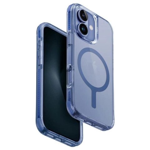 Etui UNIQ Combat Magclick Charging z MagSafe na iPhone 16 - niebieskie Etui UNIQ Combat Magclick Charging z MagSafe na iPhone 16 - niebieskie