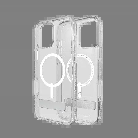 Etui ZAGG Crystal Palace Snap Kickstand MagSafe z podstawką na iPhone 16 Pro Max - przezroczyste