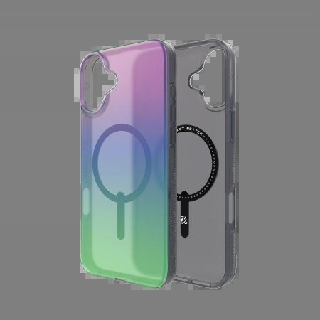 Etui ZAGG Milan Snap z MagSafe do iPhone 16 Plus - zielono-fioletowe Etui ZAGG Milan Snap z MagSafe do iPhone 16 Plus - zielono-fioletowe